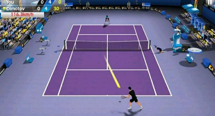 4. 3D Tennis :-