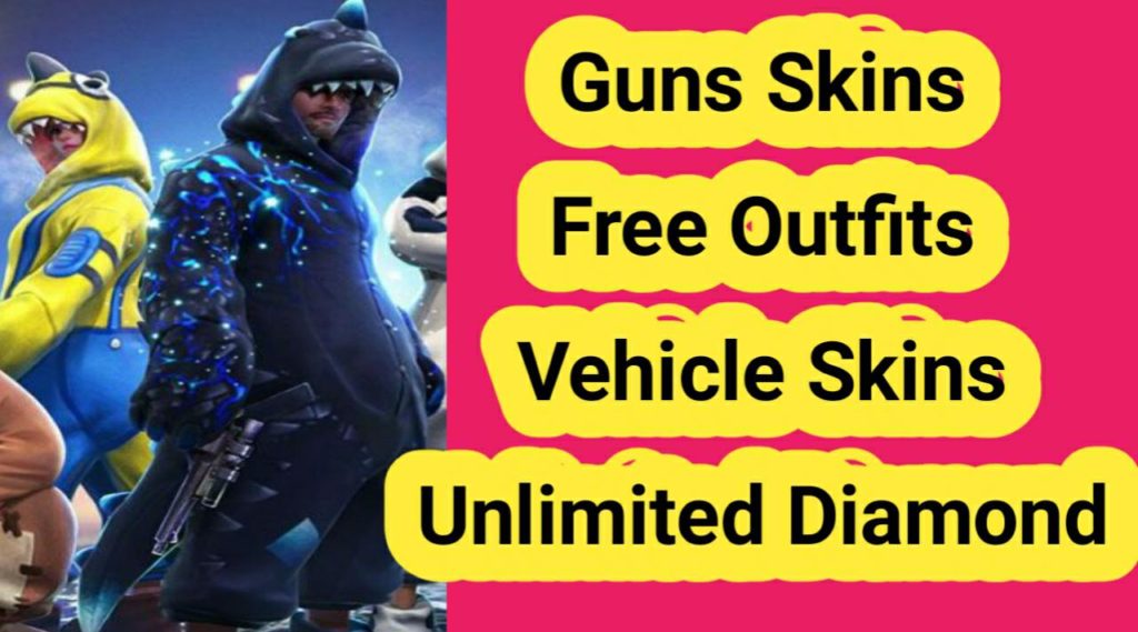 free fire gun skins