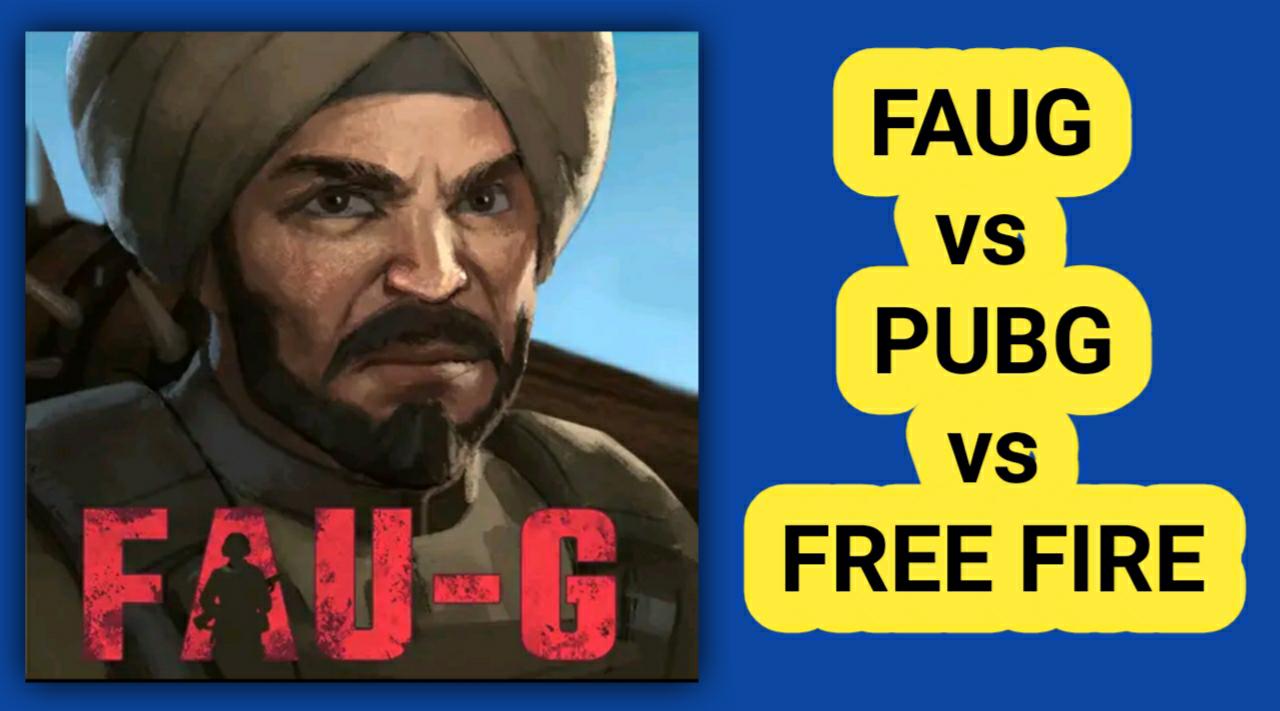 faug vs pubg mobile vs free fire