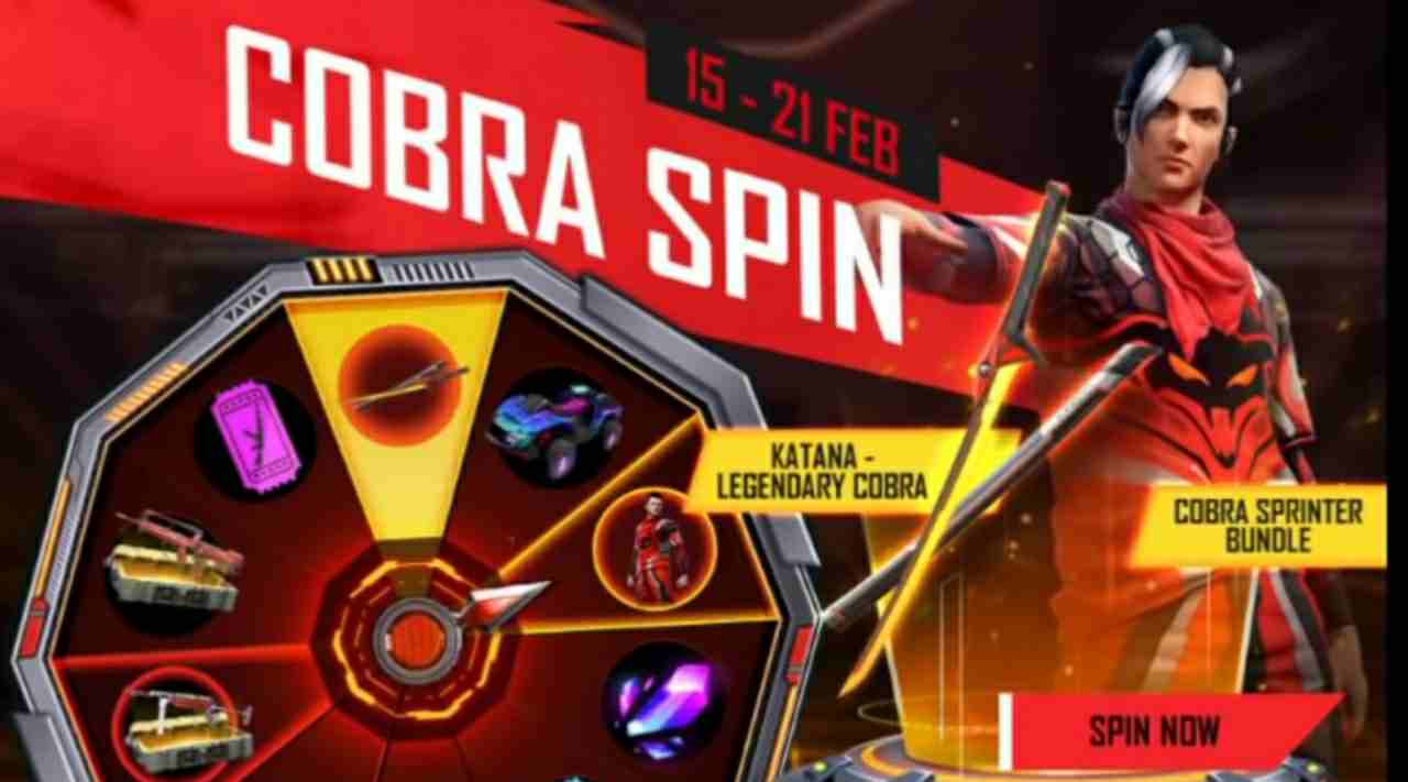 Free Fire New Cobra Spin