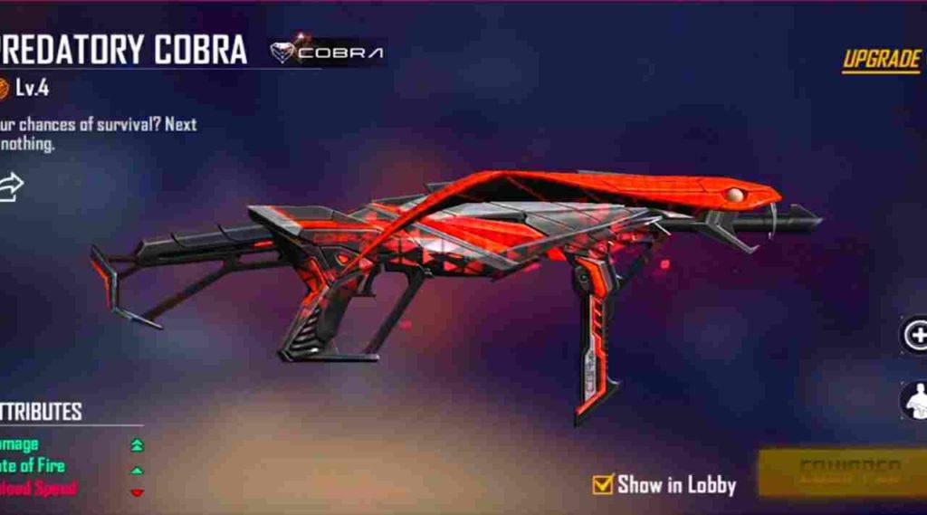 Cobra mp40 Free Fire: