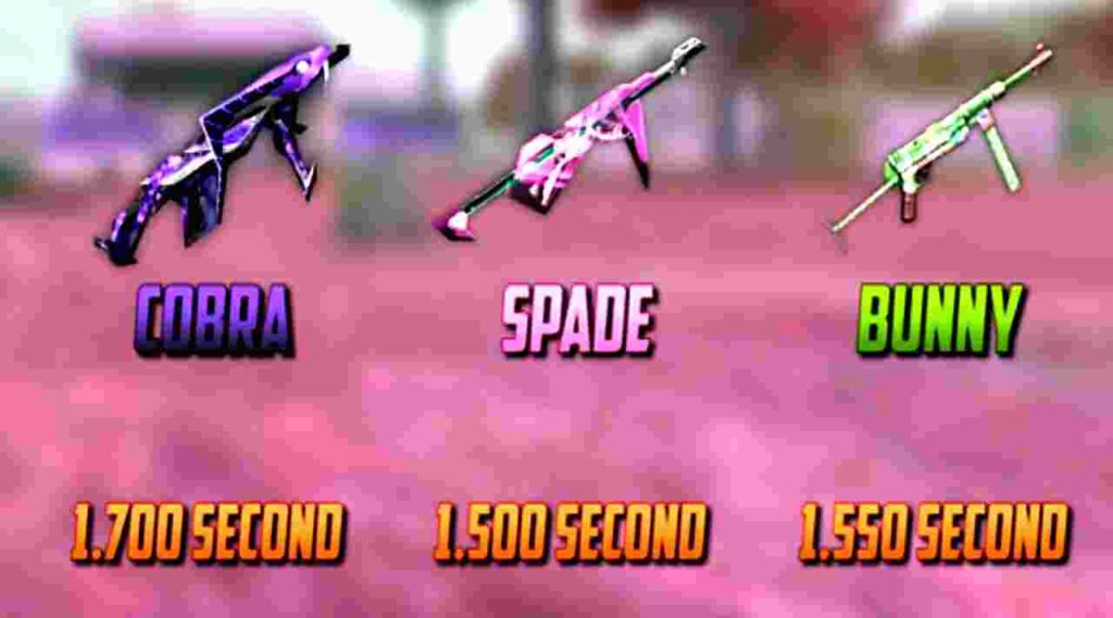 Cobra MP40 Vs Poker MP40 Vs Crazy Bunny MP40 - best gun in free fire?