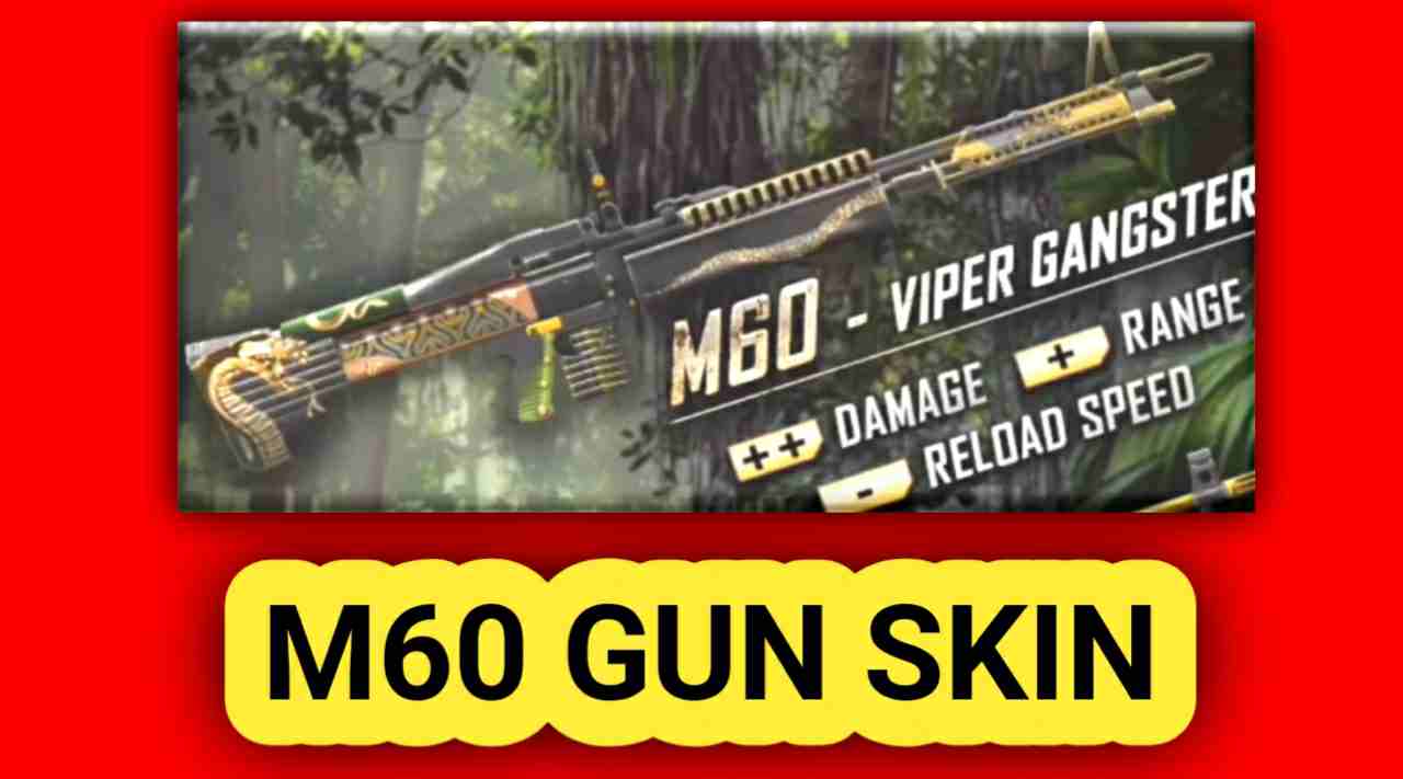 Free Fire M60 gun Skin - Attributes