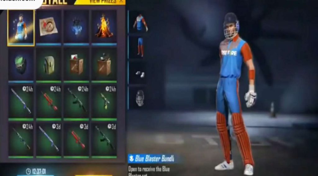 free fire cricketer bundle