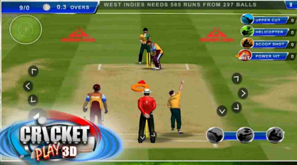 1. Cricket play 3d: live the game