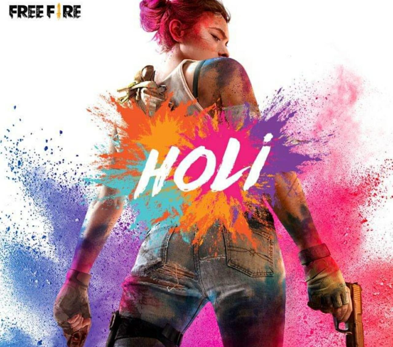 Free fire holi event redeem code