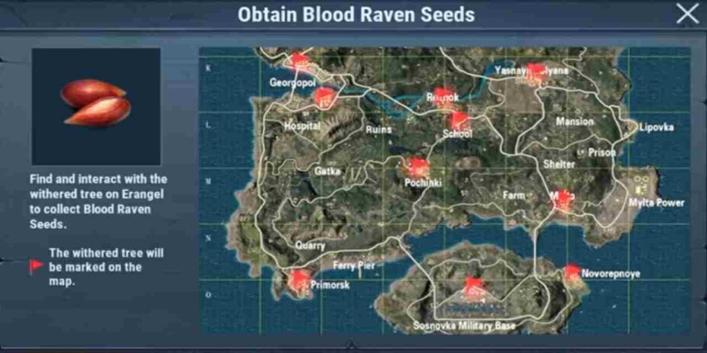 Step 1. Find Seeds In erangel map