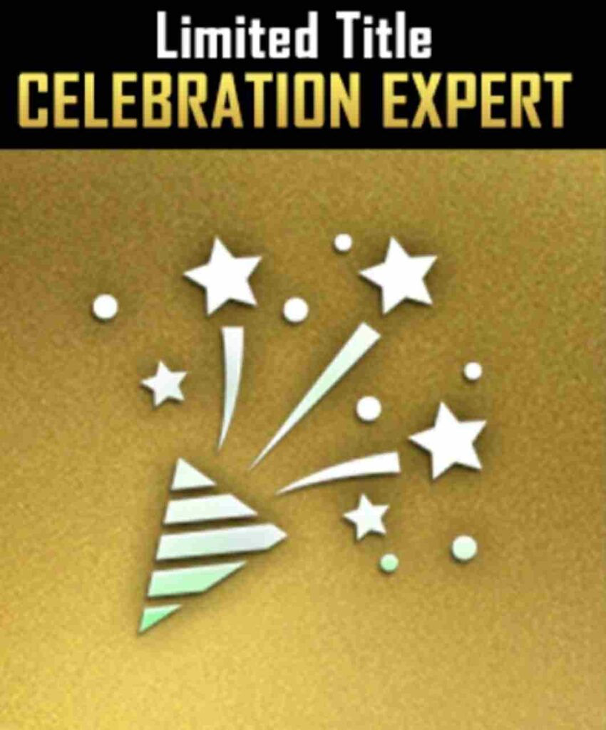 Celebration Expert Title -
