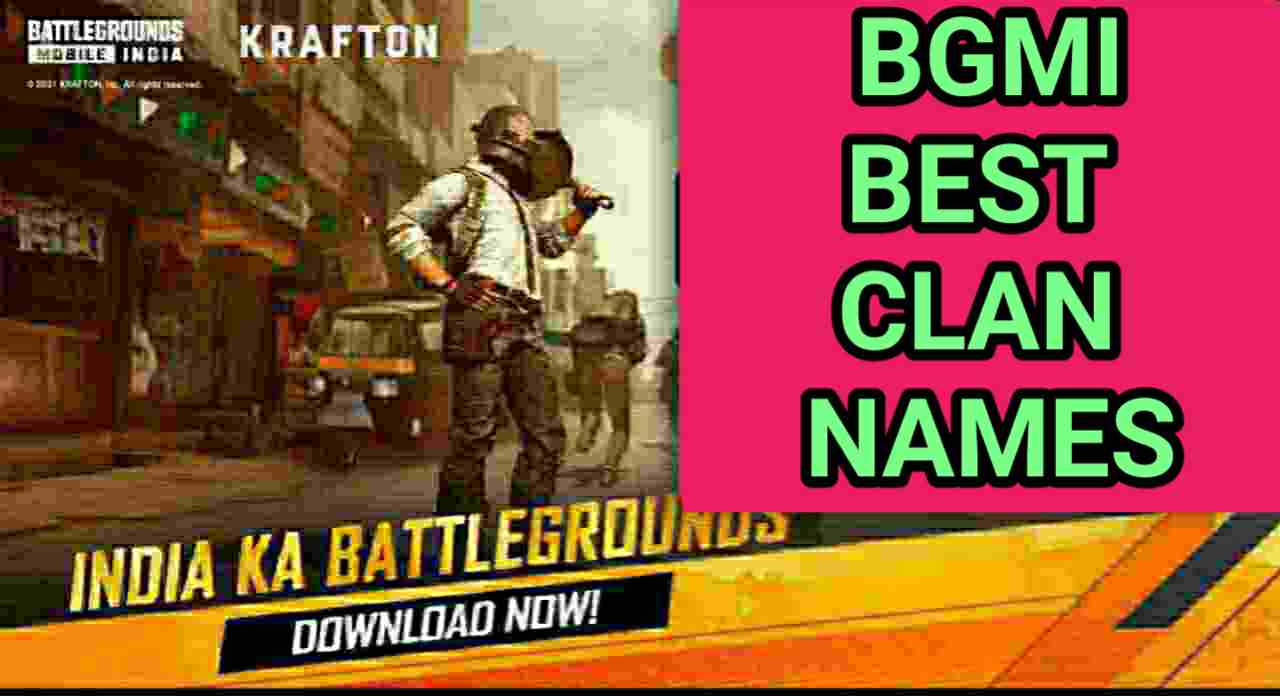 Best Clan Names For Battlegrounds Mobile India ( BGMI )