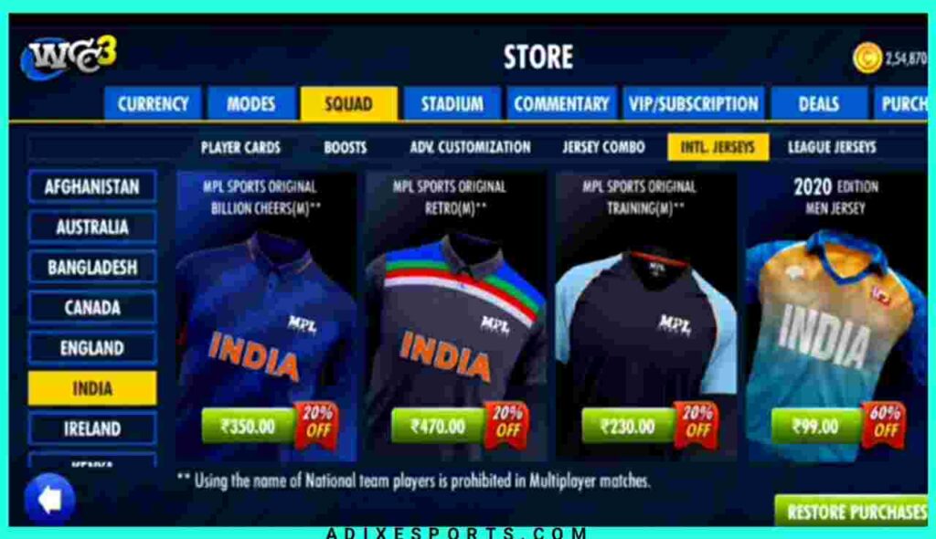 Step By Step Guide To Get Team India Real Jersey In WCC3