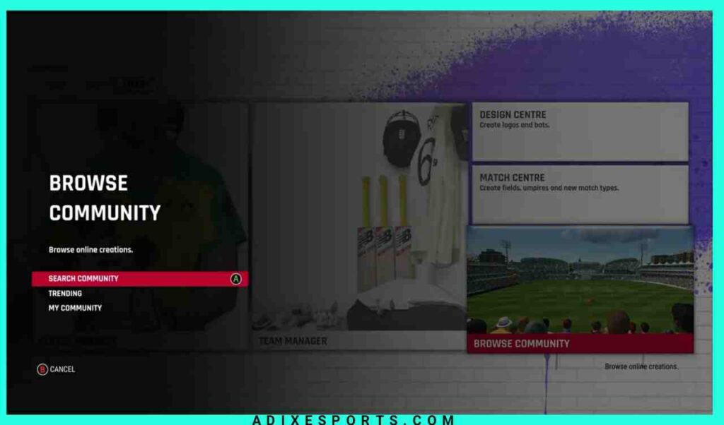 CRICKET 22 BROWSE COMMUNITY