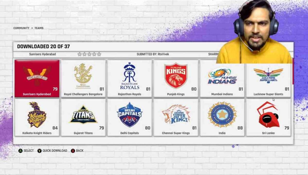 Download IPL TEAMS 