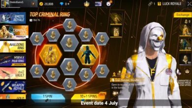 Free Fire Upcoming Events, Rewards and All Information – July 2025
