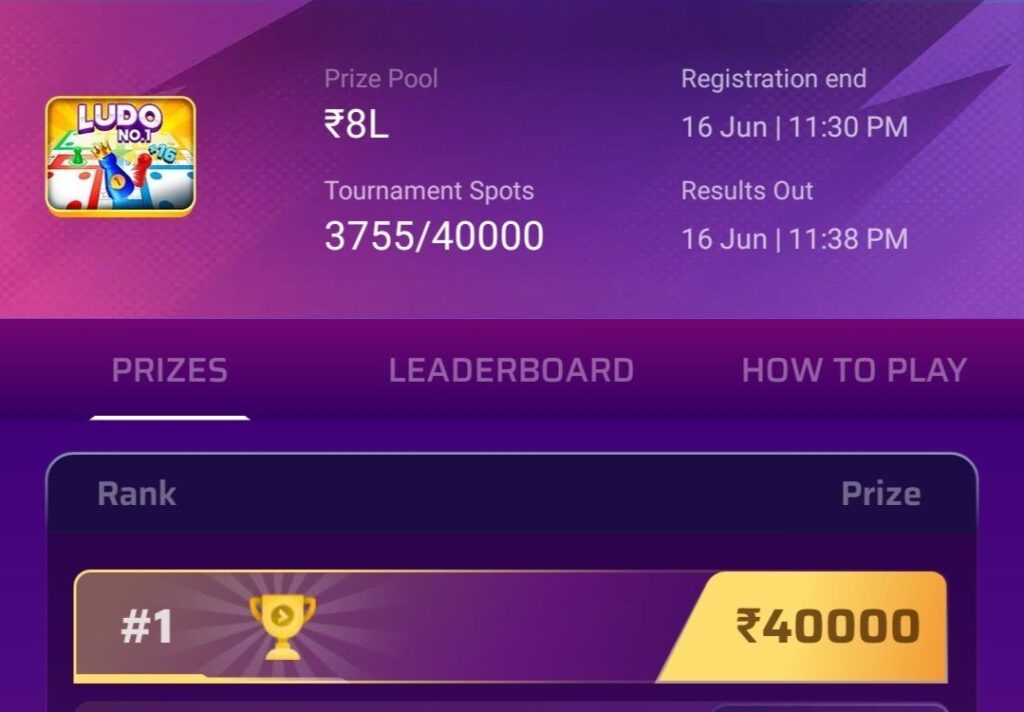 WINZO MEGA TOURNAMENT