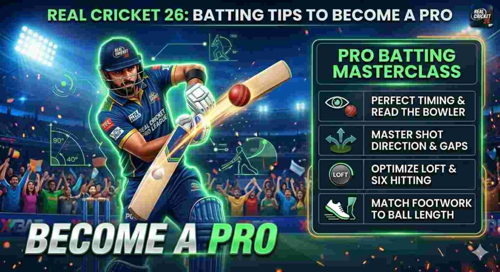 Real cricket 26 batting tips